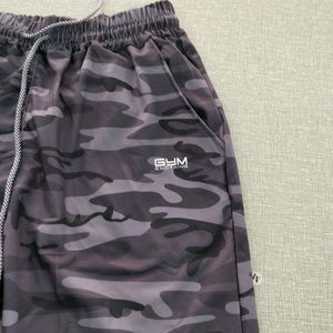 Gray Black Camouflage jogger